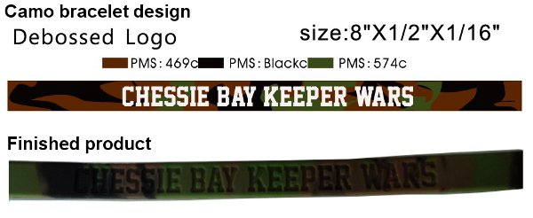 Forest Camouflage Silicone Bracelets