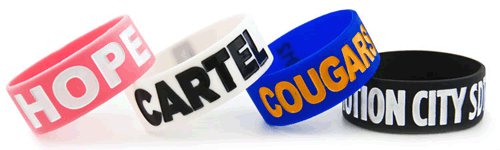 wide silicone bracelets