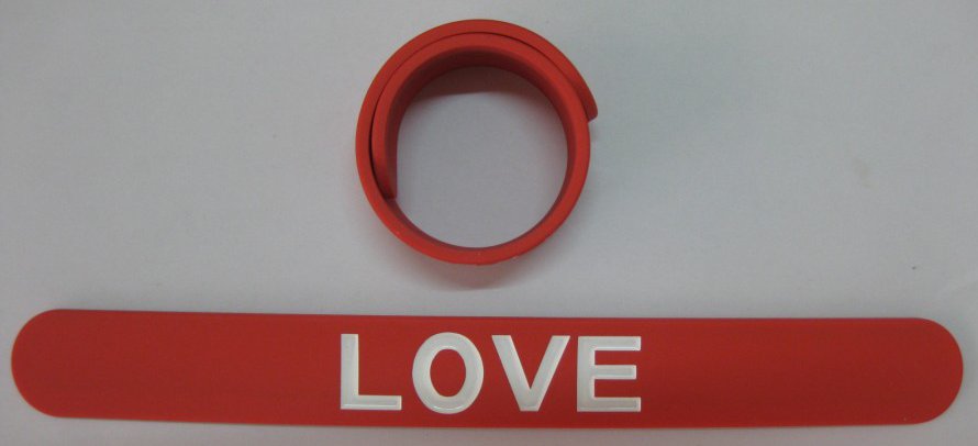 silicone slap bracelet