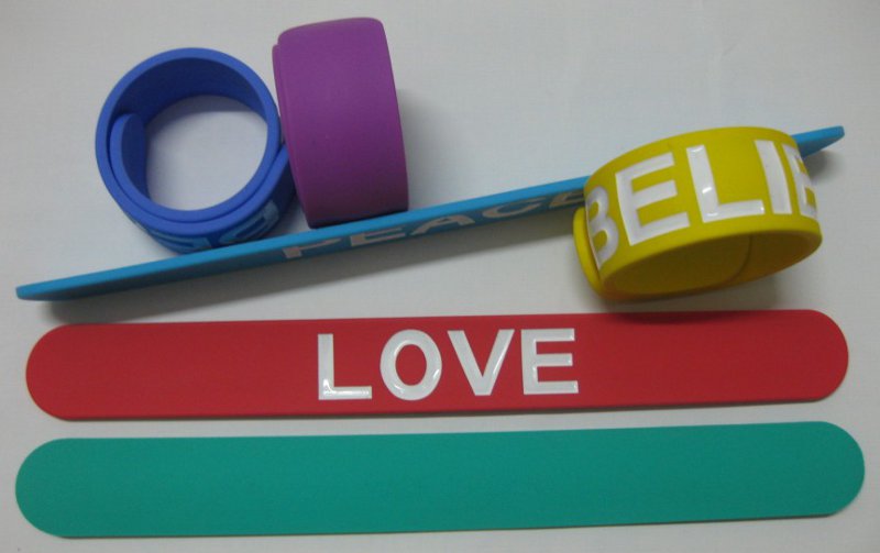 silicone slap bracelet